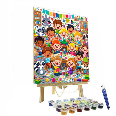 Crafty Creatures Workshop Painting By Numbers Kit