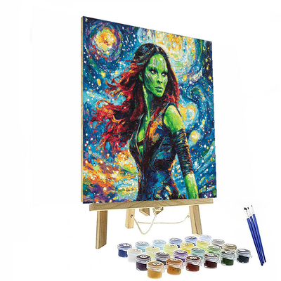 Zoe Saldana: The Starry Guardian Of The Galaxy Paint By Numbers Kits