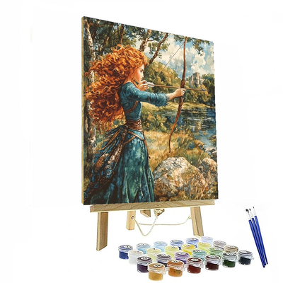 Merida's Archery Skills - Disney Inspired Paint By Numbers