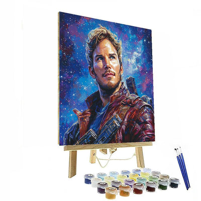 Chris Pratt: Starlord Of The Galaxy Quest Paint By Color