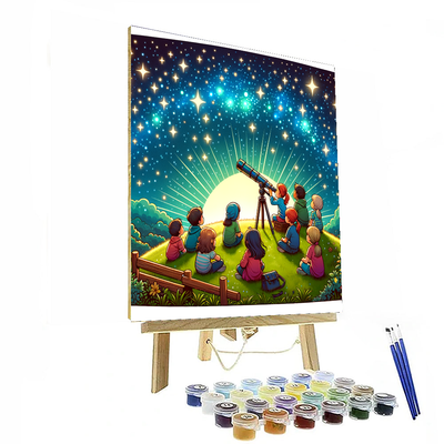 Starry Night Astral Adventure DIY Paint By Numbers