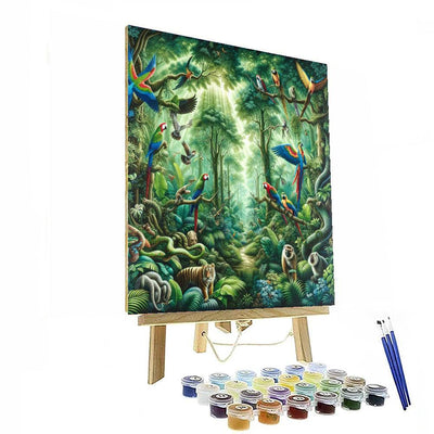 Vibrant Wild Jungle Paint By Numbers Kits