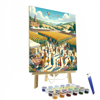 Sunflower Festival Painting By Numbers Kit