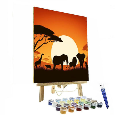 Savannah Sunset Safari Paint By Color