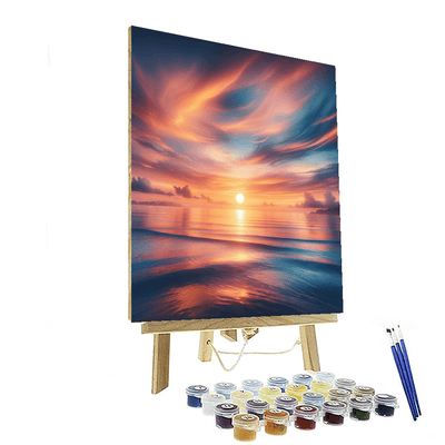 Ethereal Ocean Sunset Paint By Number