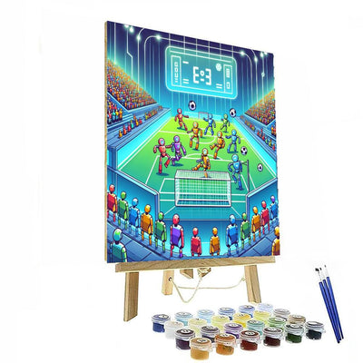 Robot Soccer Showdown Paint By Color