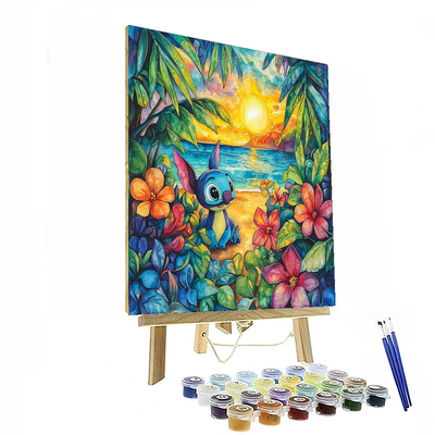 Lilo And Stitch's Hawaiian Fun - Disney Inspired Paint By Numbers Art