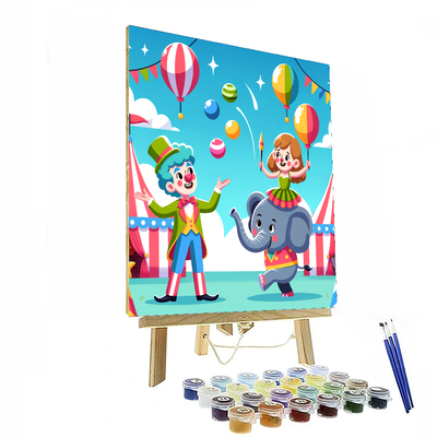 Cheerful Circus Spectacle DIY Paint By Numbers