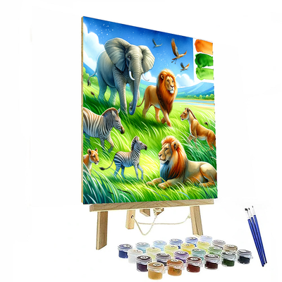 Safari Wildlife Adventure Paint By Color