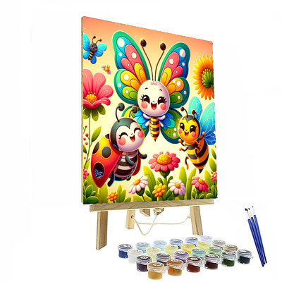 Charming Insect Friends Painting By Numbers Kit