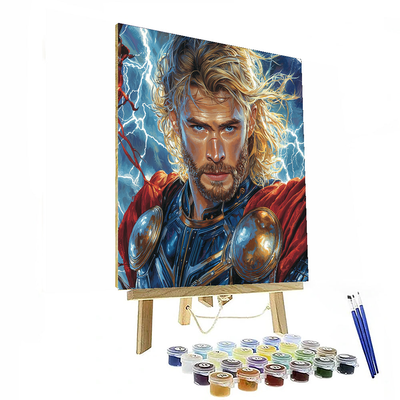 Chris Hemsworth: Thunderous Journey Of The God Of Thunder Paint By Numbers Kits