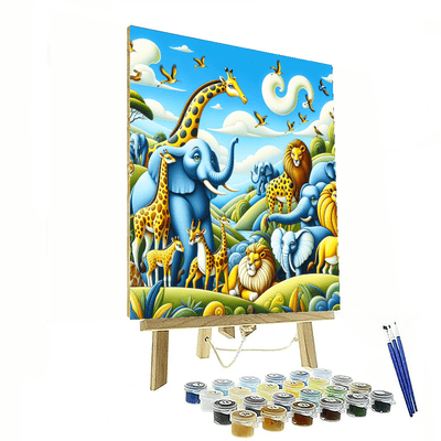 Whimsical Safari Journey Numbered Painting Kits