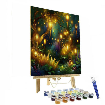 Tangled Garden Of Lights Paint By Numbers Art