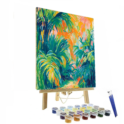 Paul Gauguin Inspired Vibrant Jungle Expedition  Paint By Color