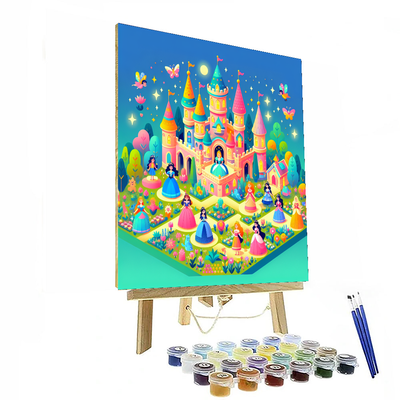 Playful Princess Castle Paint By Color