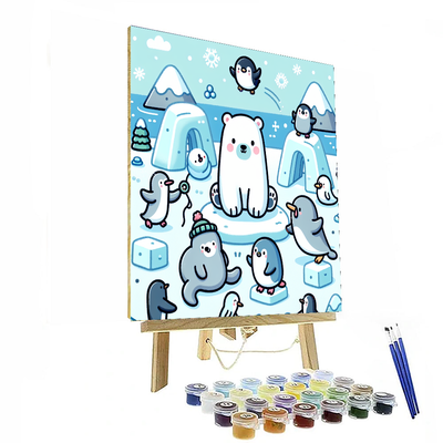 Winter Adventure With Polar Pals Numbered Painting Kits