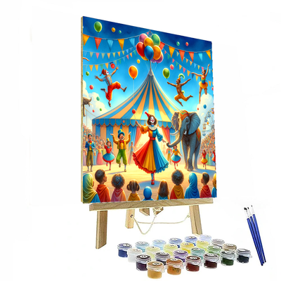 Charming Circus Fun Paint By Numbers