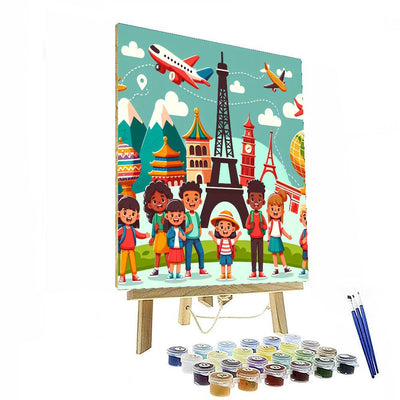 World Travel Wonders Number Painting