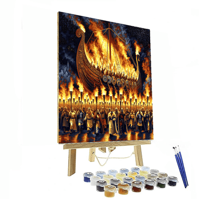 Up Helly Aa Fire Festival - Shetland Islands Paint By Numbers Kits