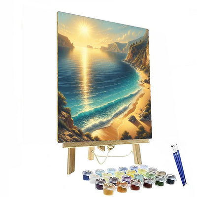 Sunny Mediterranean Coastline Paint By Numbers