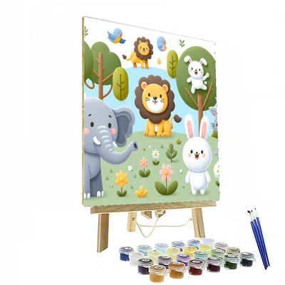 Adorable Animal Kingdom Paint By Numbers Kits