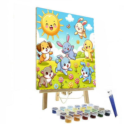 Cuddly Animal Adventures DIY Paint By Numbers