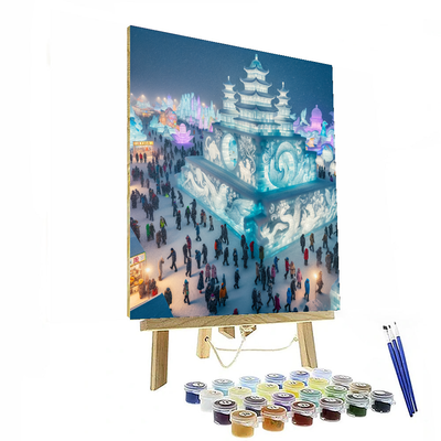 The Snow And Ice Festival - Japan Numbered Painting Kits