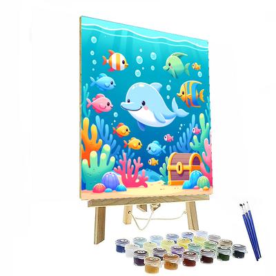 Playful Undersea Adventure Painting By Numbers Kit