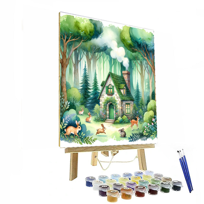 Cozy Cottage In The Woods Paint By Color