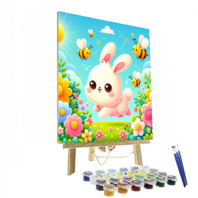 Cuddly Bunny's Garden DIY Paint By Numbers