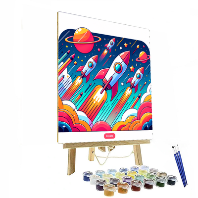 Rocket Racers Painting By Numbers Kit