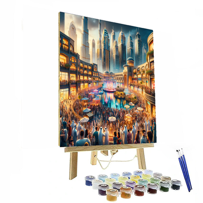 Dubai Shopping Festival - Dubai, Uae Painting By Numbers Kit