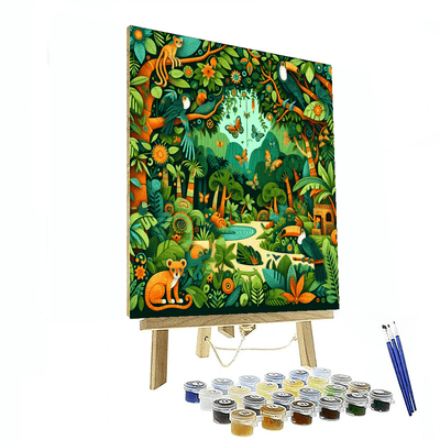 Jungle Safari Quest Painting By Numbers Kit