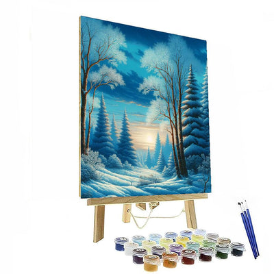 Whimsical Winter Wonder Painting Number Kit