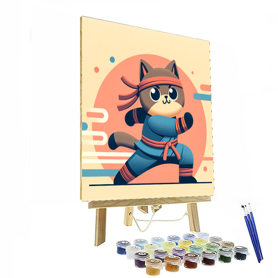 Ninja Cat Quest Paint By Numbers Kits