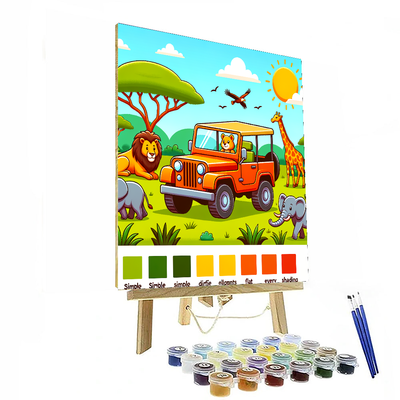 Safari Ranger's Expedition DIY Paint By Numbers