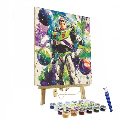 Buzz Lightyear Space Rescue - Disney Inspired Paint By Numbers