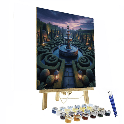 Royal Garden At Twilight Paint By Numbers Kits