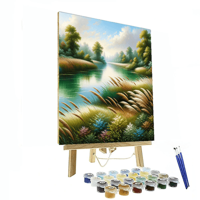 Gentle River Retreat Number Painting