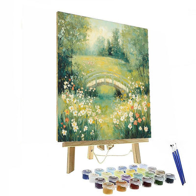 Monet Inspired Breezy Meadow  Painting By Numbers Kit