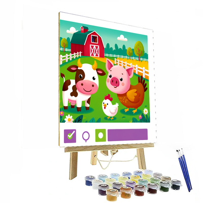 Cute Farm Friends Paint By Number