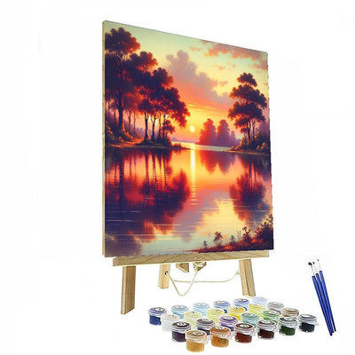 Tranquil Lakeside Evening Paint By Numbers Kits