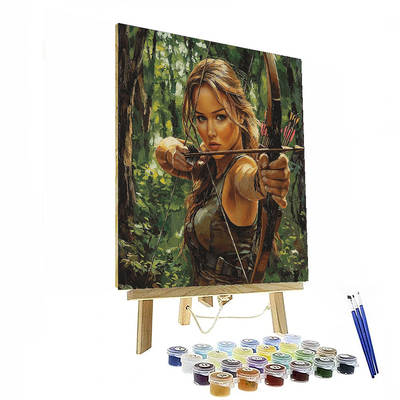 Jennifer Lawrence: The Mockingjay's Flight Numbered Painting Kits