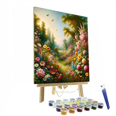 Colorful Garden Symphony Numbered Painting Kits