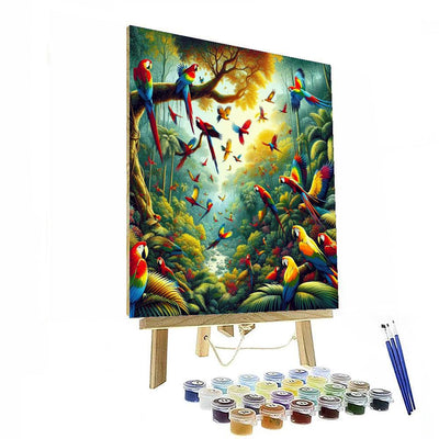 Tropical Jungle Jubilee Painting By Numbers Kit