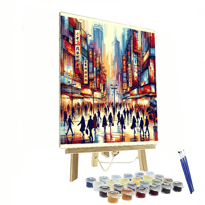 Energetic Urban Life Painting By Numbers Kit