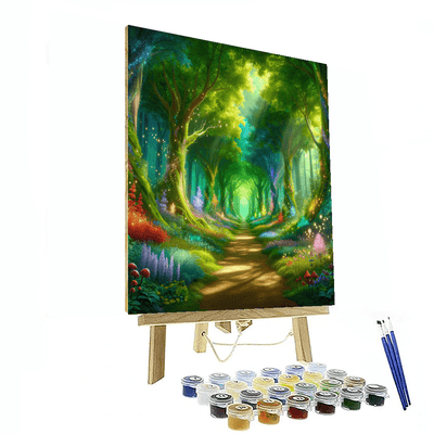 Magical Enchanted Woods Paint By Numbers Art