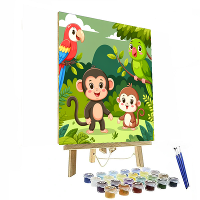 Jungle Animals Discovery Paint By Numbers Kits