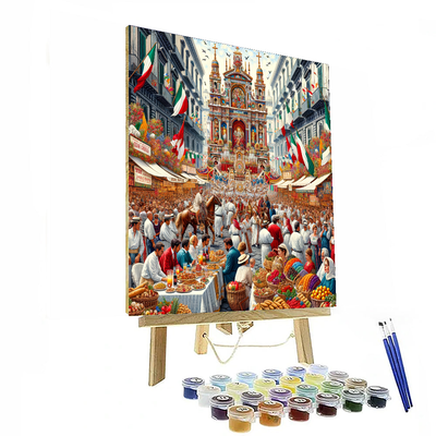 Feast Of San Gennaro - Italy Number Painting