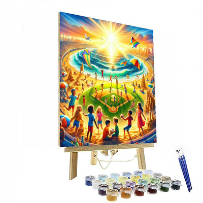 Vibrant Summer Adventures Painting By Numbers Kit